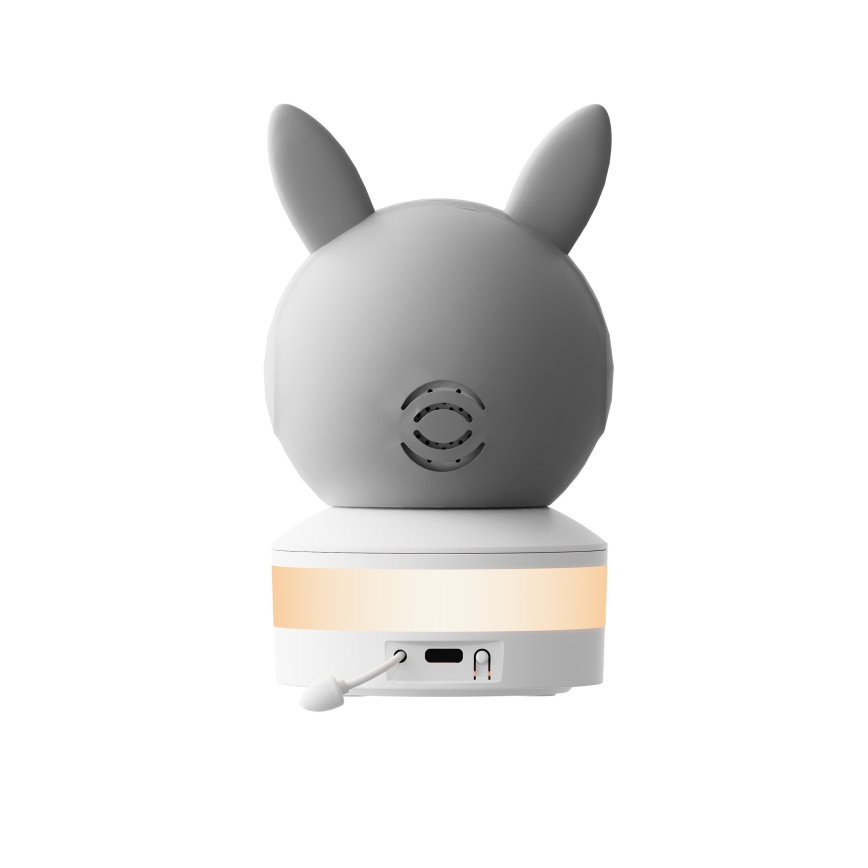 TESLA Electronics Bambino - Smart babyalarm 4 MP 2560p 5V Wi-Fi Tuya grå/hvid