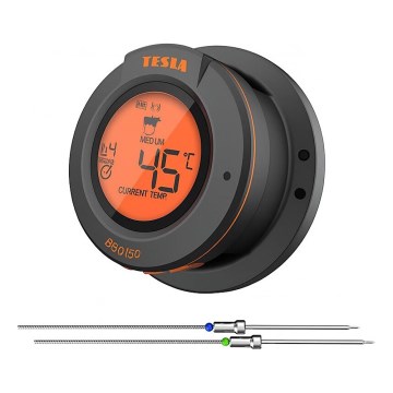 TESLA Electronics Cook - Digitalt stegetermometer med sonde 0-400 °C 2xAA IP65