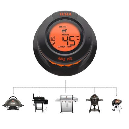 TESLA Electronics Cook - Digitalt stegetermometer med sonde 0-400 °C 2xAA IP65
