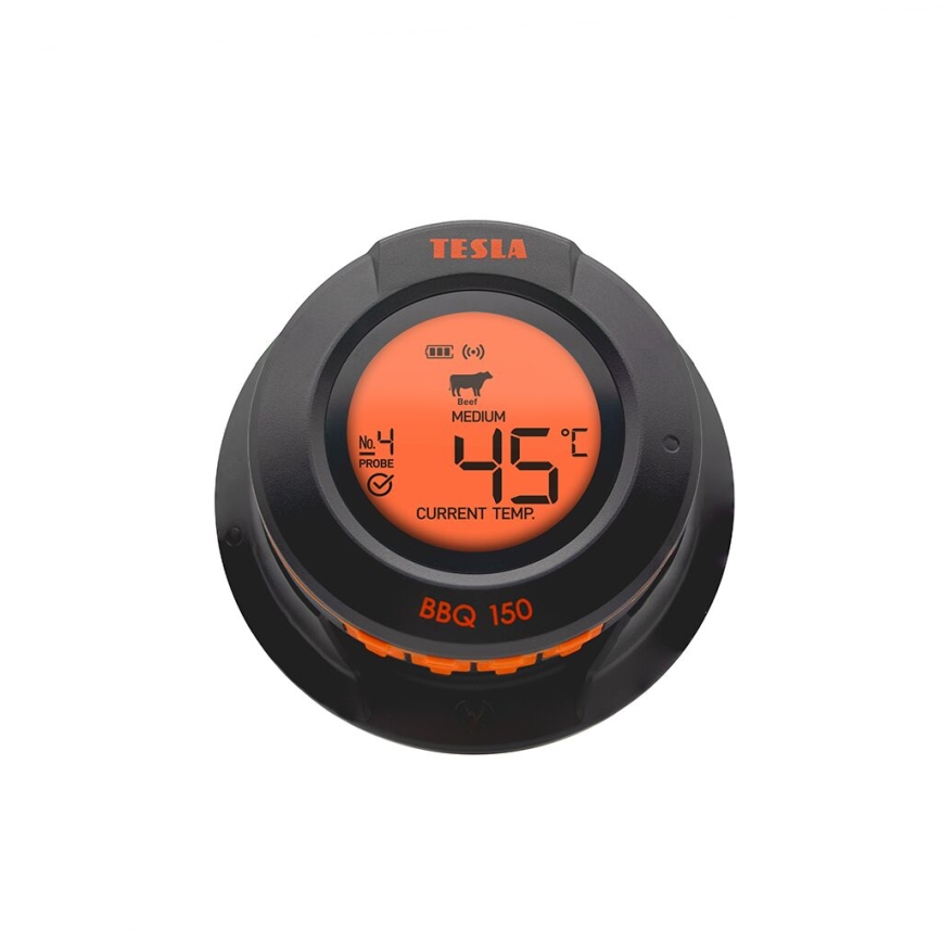 TESLA Electronics Cook - Digitalt stegetermometer med sonde 0-400 °C 2xAA IP65