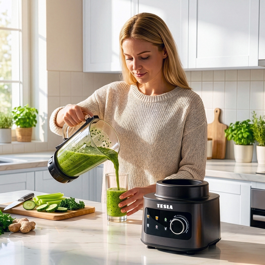 TESLA Electronics CrunchX - Bordblender 1500W/230V sort