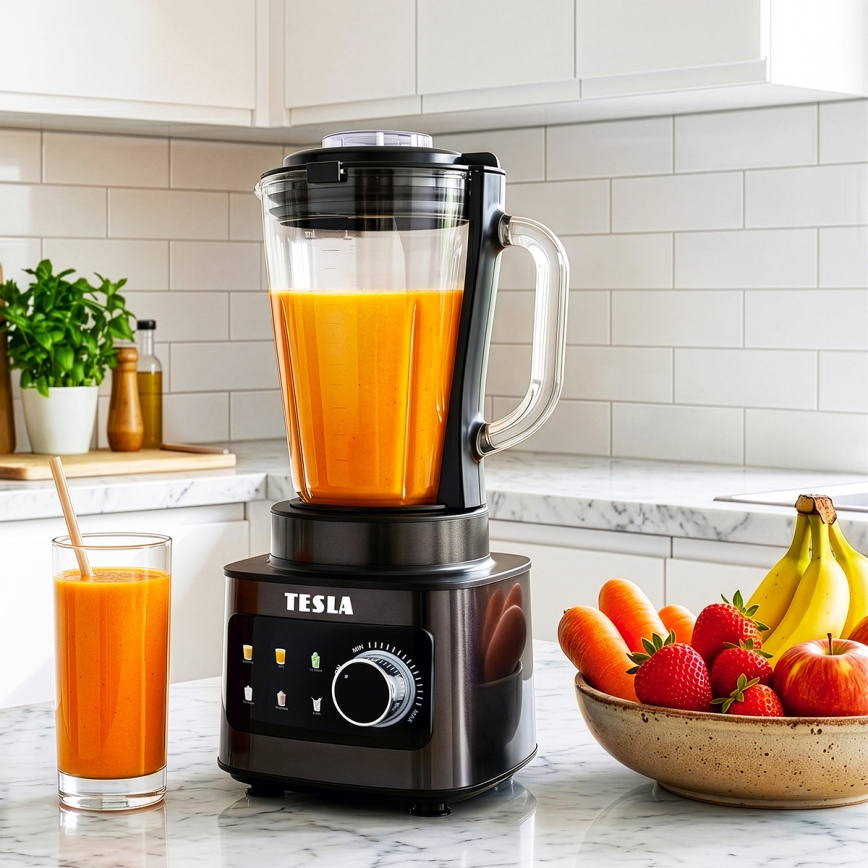 TESLA Electronics CrunchX - Bordblender 1500W/230V sort