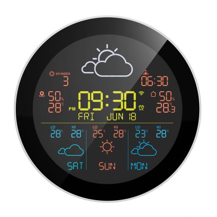 TESLA Electronics Device - Smart vejrstation med sensor, 400 mAh batteri, Wi‑Fi (Tuya), IP44