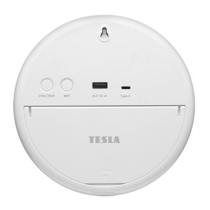 TESLA Electronics Device - Smart vejrstation med sensor, 400 mAh batteri, Wi‑Fi (Tuya), IP44