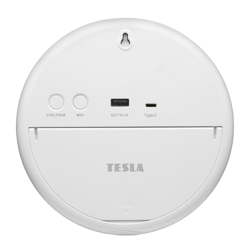 TESLA Electronics Device - Smart vejrstation med sensor, 400 mAh batteri, Wi‑Fi (Tuya), IP44