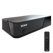 TESLA Electronics - DVB-T2 H.265 (HEVC) modtager med HbbTV 12V + fjernbetjening