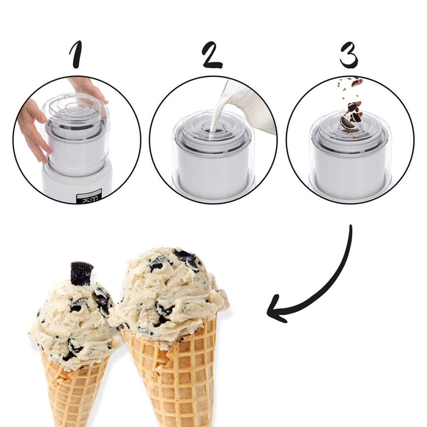 TESLA Electronics Gelato - Maskine til hjemmelavet is 30W/230V