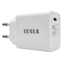 TESLA Electronics - Hurtigoplader Power Delivery 20W hvid