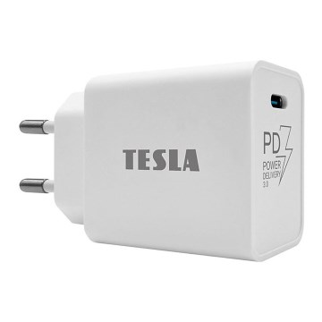 TESLA Electronics - Hurtigoplader Power Delivery 20W hvid