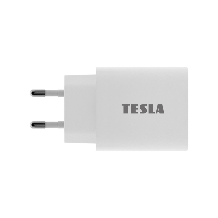 TESLA Electronics - Hurtigoplader Power Delivery 20W hvid