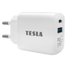 TESLA Electronics - Hurtigoplader Power Delivery 25W hvid