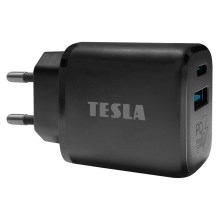 TESLA Electronics - Hurtigoplader Power Delivery 25W sort