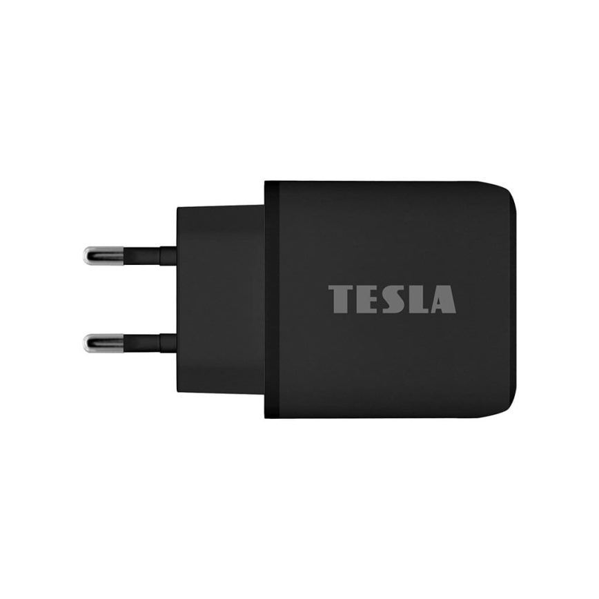 TESLA Electronics - Hurtigoplader Power Delivery 25W sort
