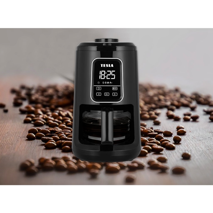 TESLA Electronics - Kaffemaskine med kværn 2-i-1 900W/230V