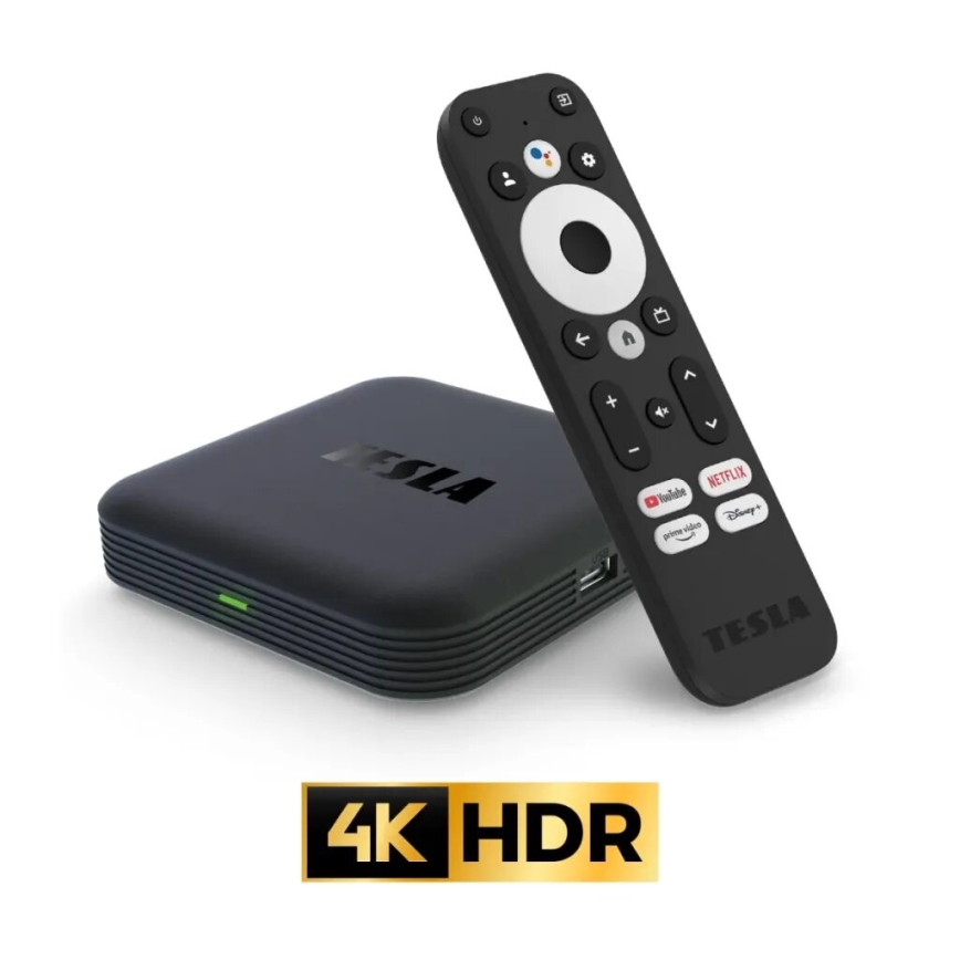 TESLA Electronics MediaBox - UHD multimedieafspiller multimedieafspiller Wi-Fi + fjernbetjening