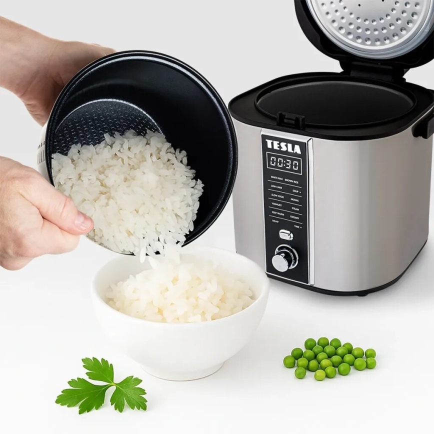 TESLA Electronics MultiCook - Multifunktionel riskoger 2,1 l 400W/230V