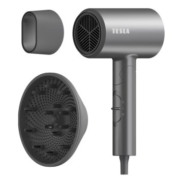 TESLA Electronics MyCare - Foldbar hårtørrer 1800W/230V grå