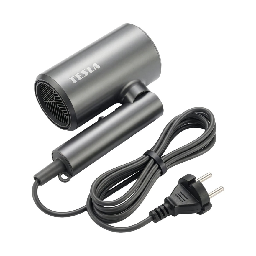 TESLA Electronics MyCare - Foldbar hårtørrer 1800W/230V grå