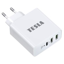 TESLA Electronics - Opladeradapter USB-C 03.01.2001 65W hvid