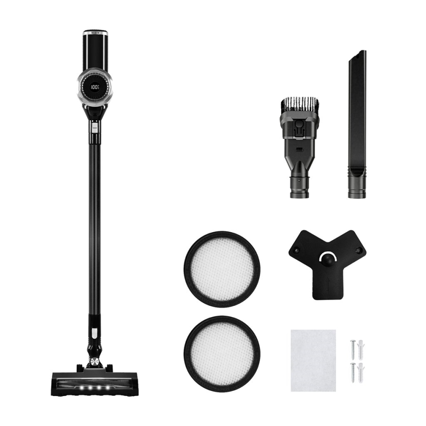 TESLA Electronics PureStar - 2-i-1 håndholdt stavstøvsuger 150W/2200 mAh 22,2V sort