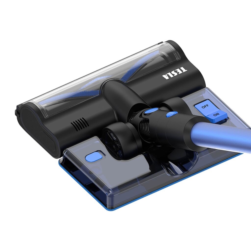 TESLA Electronics PureStar - Ledningsfri støvsuger 3-i-1 300W/2200 mAh sort/blå