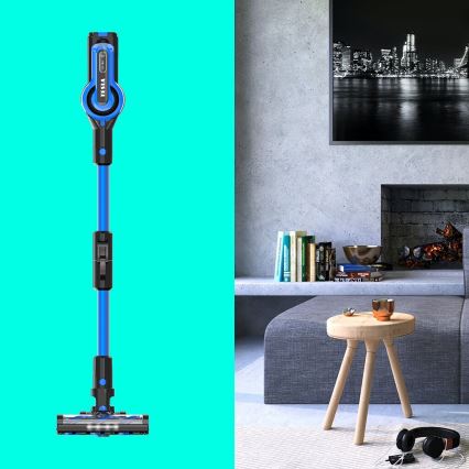 TESLA Electronics PureStar - Ledningsfri støvsuger 3-i-1 300W/2200 mAh sort/blå