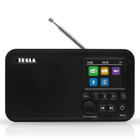 TESLA Electronics - Radio DAB+ FM 5W/1800 mAh sort