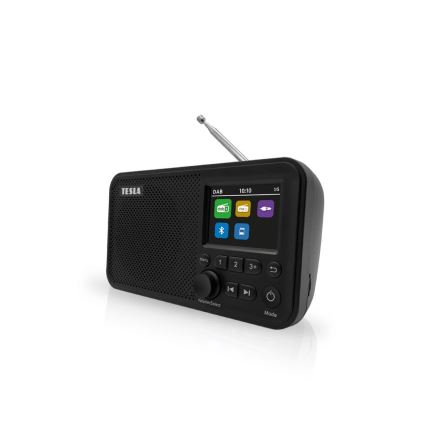 TESLA Electronics - Radio DAB+ FM 5W/1800 mAh sort