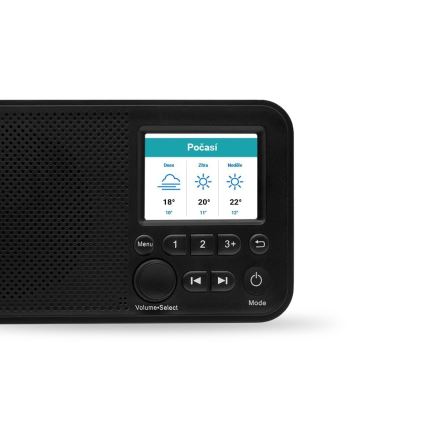 TESLA Electronics - Radio DAB+ FM 5W/1800 mAh sort