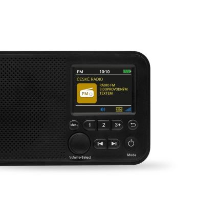 TESLA Electronics - Radio DAB+ FM 5W/1800 mAh sort