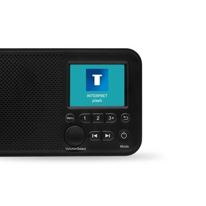 TESLA Electronics - Radio DAB+ FM 5W/1800 mAh sort