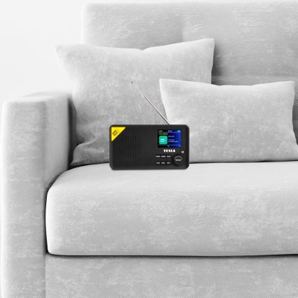 TESLA Electronics - Radio DAB+ FM 5W/4000 mAh sort