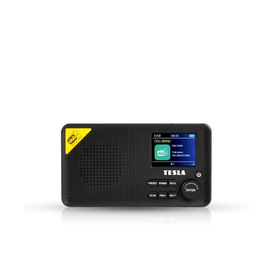 TESLA Electronics - Radio DAB+ FM 5W/4000 mAh sort