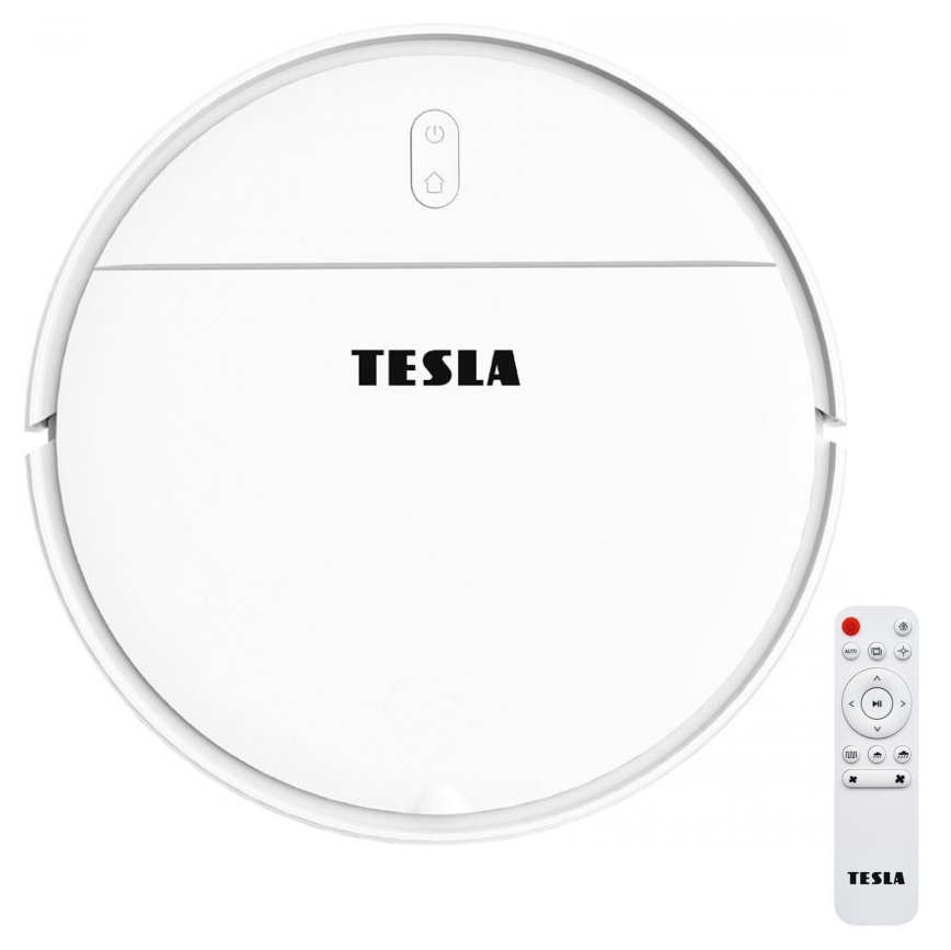 TESLA Electronics RoboStar - Smart robotstøvsuger 02.01.2001 2500 mAh Wi-Fi Tuya hvid + fjernbetjening