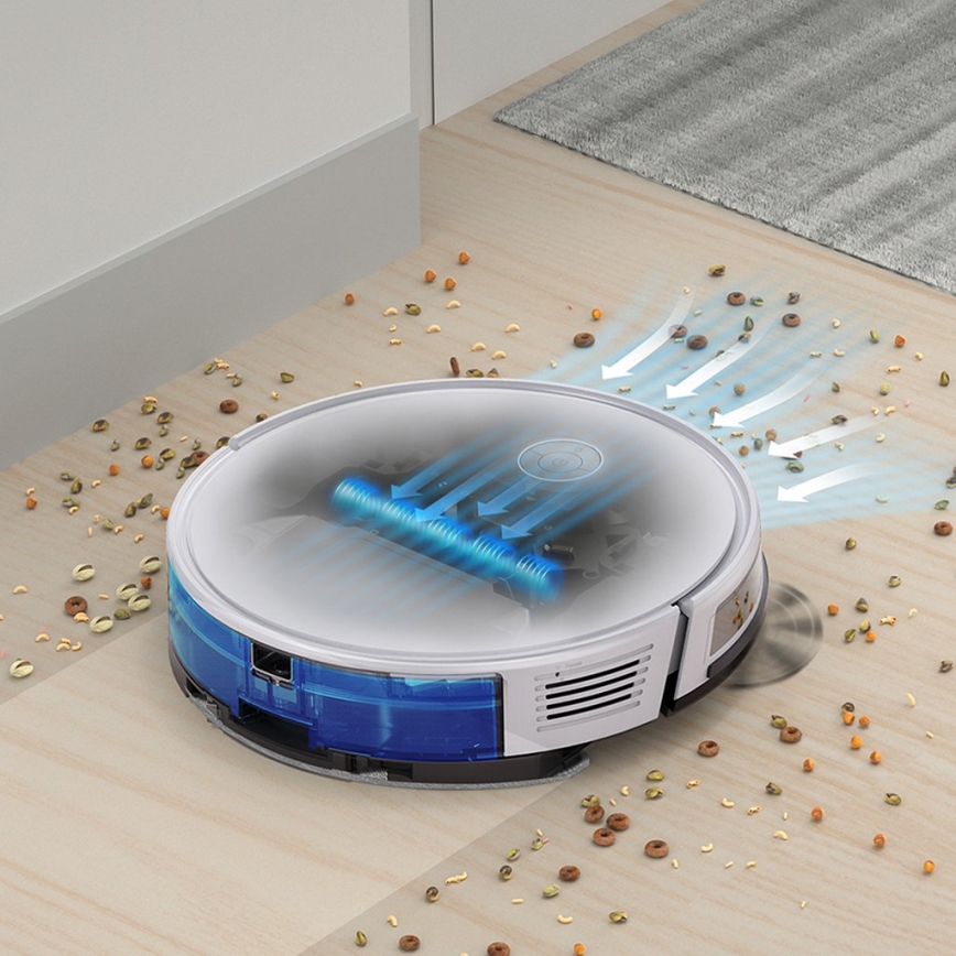 TESLA Electronics RoboStar - Smart robotstøvsuger 02.01.2001 2600 mAh Wi-Fi hvid + fjernbetjening