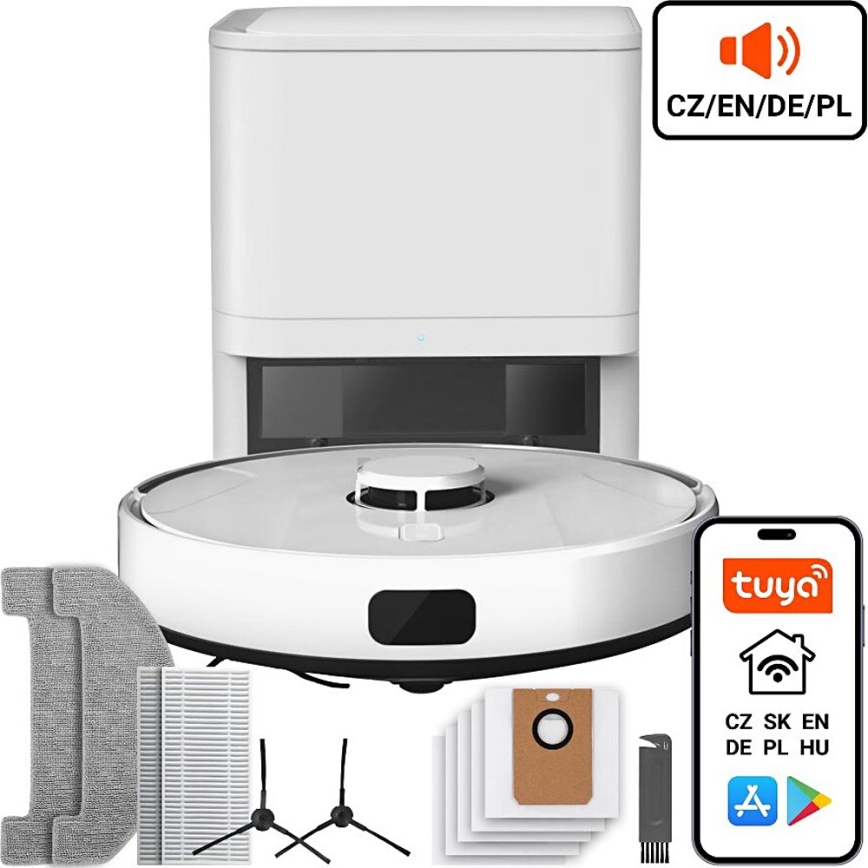 TESLA Electronics RoboStar - Smart robotstøvsuger 02.01.2001 2600 mAh Wi-Fi hvid