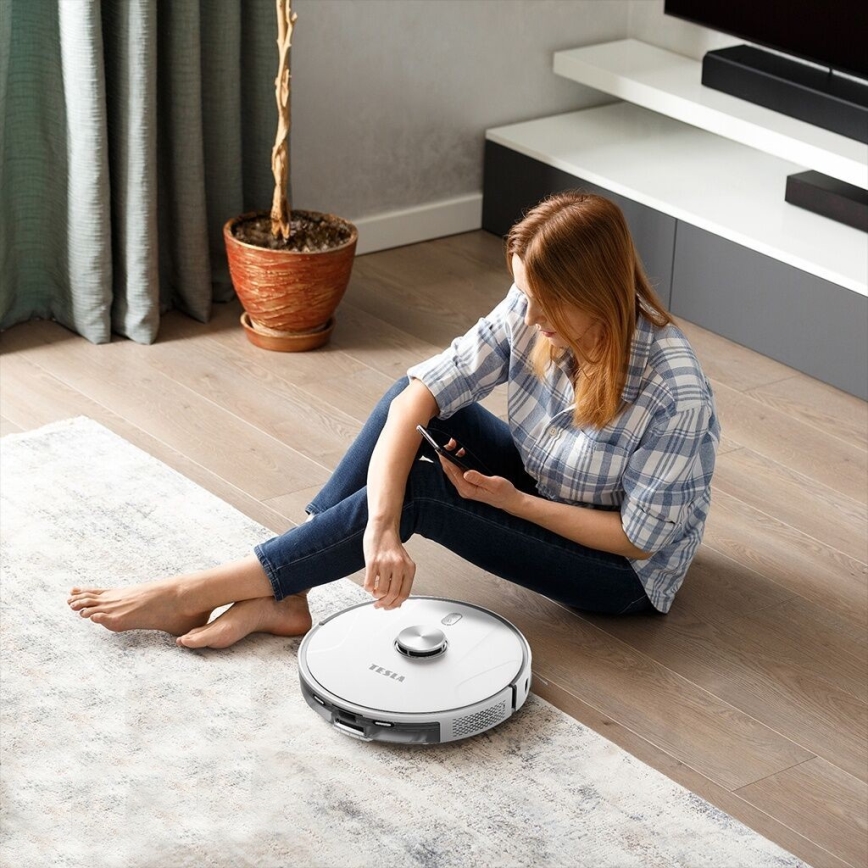 TESLA Electronics RoboStar - Smart robotstøvsuger 02.01.2001 2600 mAh Wi-Fi hvid