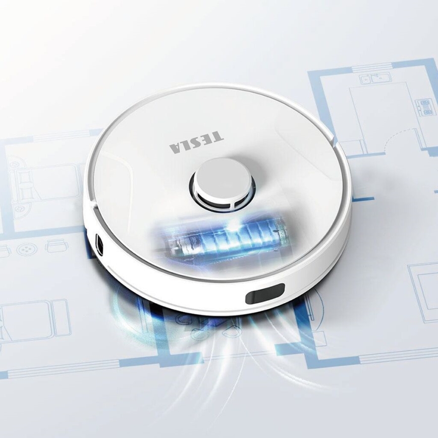 TESLA Electronics RoboStar - Smart robotstøvsuger 02.01.2001 2600 mAh Wi-Fi hvid