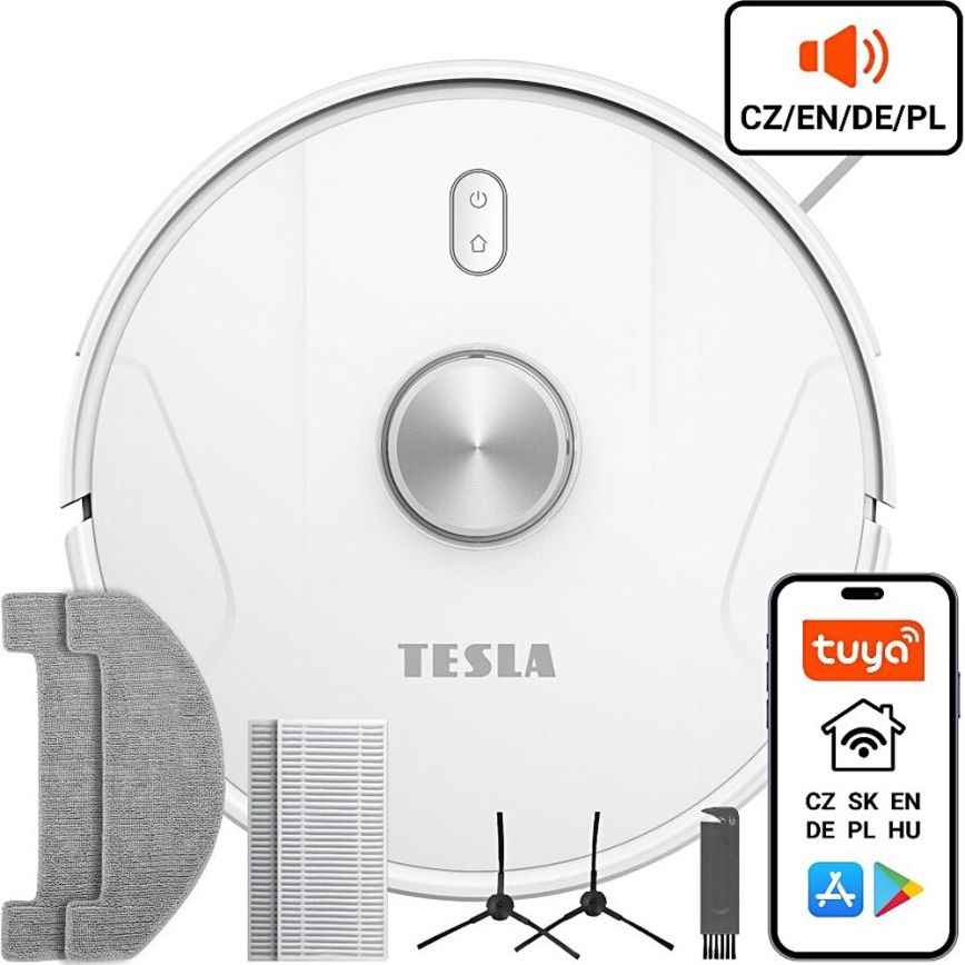 TESLA Electronics RoboStar - Smart robotstøvsuger 02.01.2001 2600 mAh Wi-Fi hvid