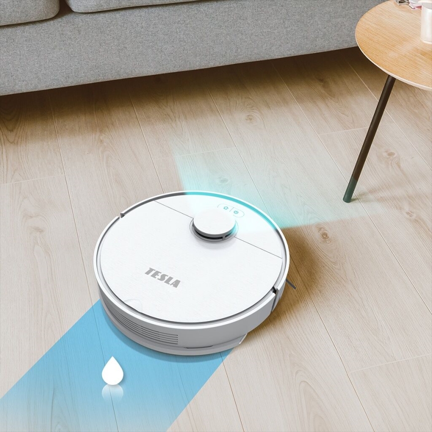 TESLA Electronics RoboStar - Smart robotstøvsuger 2-i-1 2550 mAh Wi-Fi hvid