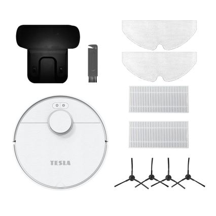 TESLA Electronics RoboStar - Smart robotstøvsuger 2-i-1 2550 mAh Wi-Fi hvid