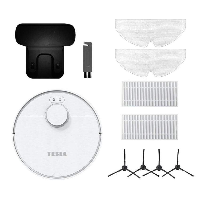 TESLA Electronics RoboStar - Smart robotstøvsuger 2-i-1 2550 mAh Wi-Fi hvid