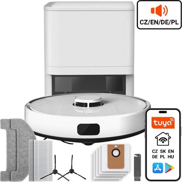 TESLA Electronics RoboStar - Smart robotstøvsuger 2-i-1 2600 mAh Wi-Fi hvid