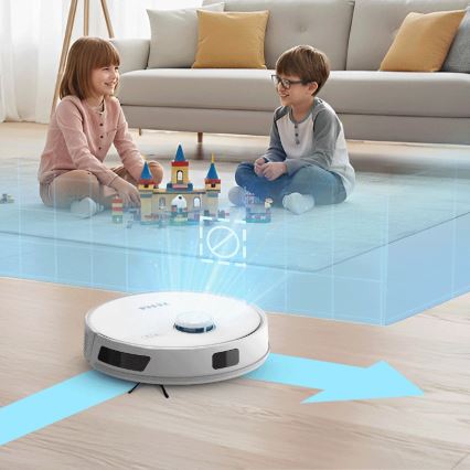 TESLA Electronics RoboStar - Smart robotstøvsuger 3-i-1 3200 mAh Wi-Fi hvid