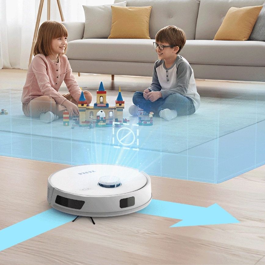TESLA Electronics RoboStar - Smart robotstøvsuger 3-i-1 3200 mAh Wi-Fi hvid
