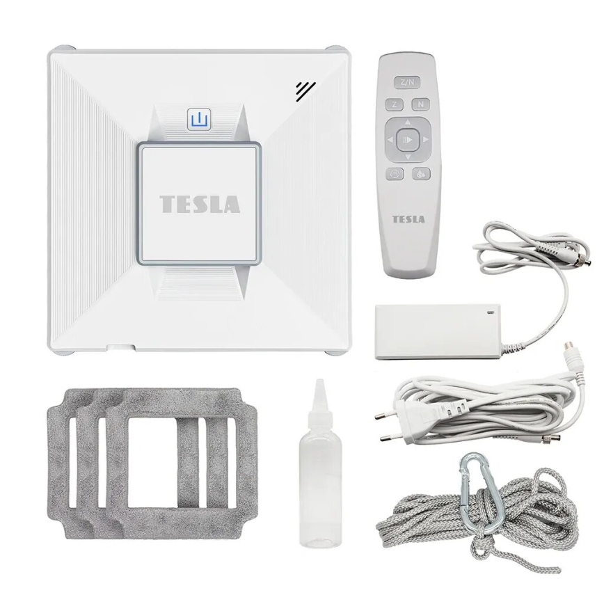 TESLA Electronics RoboStar - Smart vinduesrenser med vandforstøvning 72W/230V/650 mAh Wi-Fi + fjernbetjening
