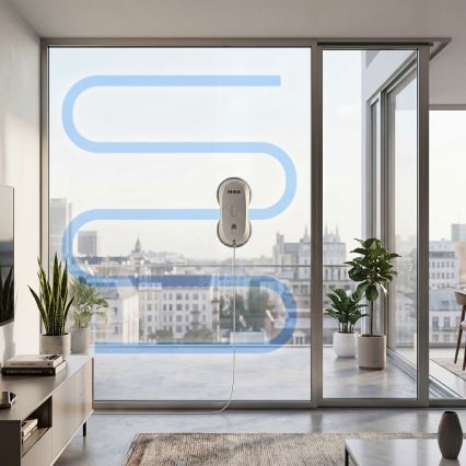 TESLA Electronics RoboStar - Vinduesrengøringsrobot med vandforstøvning 72W/230V/500 mAh + fjernbetjening