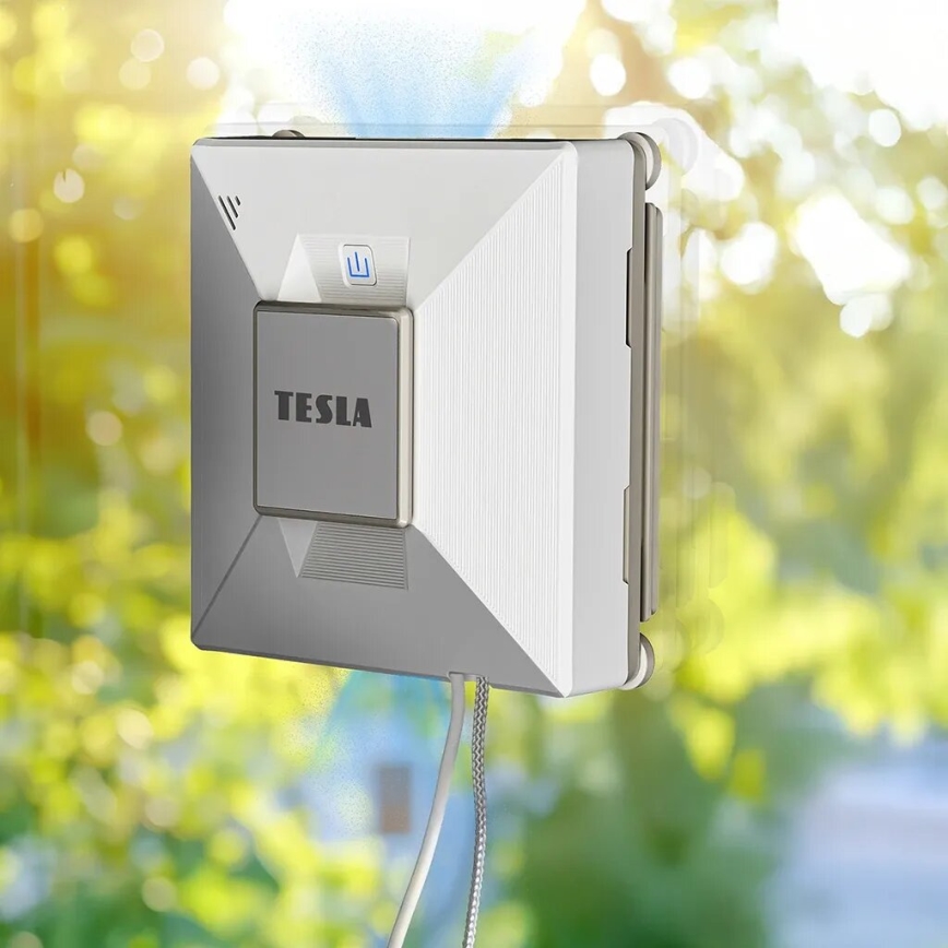 TESLA Electronics RoboStar - Smart vinduesvasker med spray 72W/230V/650 mAh Wi-Fi + fjernbetjening