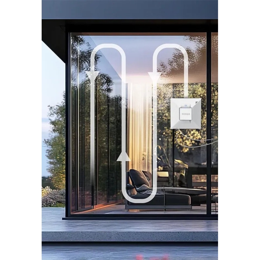TESLA Electronics RoboStar - Smart vinduesvasker med spray 72W/230V/650 mAh Wi-Fi + fjernbetjening