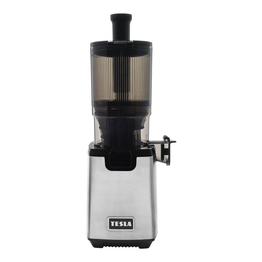 TESLA Electronics SlowJuicer Deluxe - Juicer m. lav hastighed 250W/230V rustfri/sort